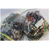 Image 3 : TWO LARGE BAGS OF JEWELLRY