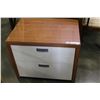Image 1 : GLASSTOP 2 DRAWER ENDTABLE