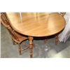 Image 2 : MAPLE TABLE + 2 LEAFS + 4 CHAIRS
