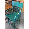 Image 2 : GREEN PAINTED ARMCHAIR