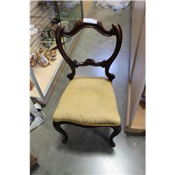 VICTORIAN BALLOON BACK CHAIR