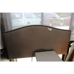 MODERN QUEEN SIZE FABRIC HEADBOARD