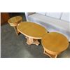 Image 2 : 3 PIECE MAPLE DESIGNER COFFEE TABLE SET