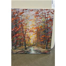 ACRYLIC PAINTING ON CANVAS LATE OCTOBER BY OTTOM JEGODTKA