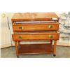 Image 3 : HICKORY WHITE ROLLING SERVER W/ HOT PLATE TOP