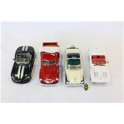 FOUR DIE CAST CARS