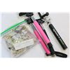 Image 2 : LOT OF SELFI-STICKS AND NEW KEYCHAINS