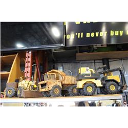 THREE TONKA TRUCKS