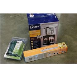 OSTER COFFEE MAKER APPLIANCE ROLLER AND LIGHT SENSING TIMER