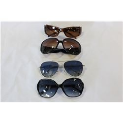 FOUR PAIR OF LADIES LOST PROPERTY DESIGNER SUNGLASSES