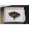 Image 1 : STERLING GARNET RING
