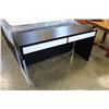 Image 1 : IKEA 2-DRAWER BLACK AND WHITE DESK