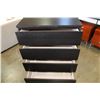 Image 2 : BLACK IKEA MALM 4 DRAWER DRESSER