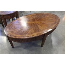 PAIR ASHLEY ROUND END TABLES + COFFEE TABLE