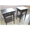 Image 2 : PAIR OF IKEA BLACK HENNES NIGHTSTANDS