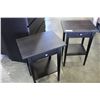Image 3 : PAIR OF IKEA BLACK HENNES NIGHTSTANDS