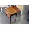 Image 1 : ANTIQUE SIDE TABLE WITH TWO DROP SIDES