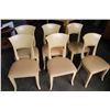 Image 1 : SET OF SIX MODERN MAPLE DINING CHAIRS