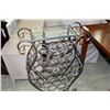 Image 1 : METAL GLASSTOP WINE RACK