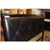 Image 2 : KINGSIZE BLACK LEATHER BED FRAME