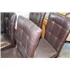 Image 2 : FOUR LEATHER DINING CHAIRS