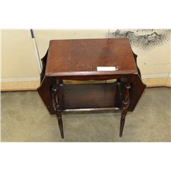 INLAID TOP MAGAZINE STAND