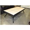 Image 1 : TILE TOP COFFEE TABLE