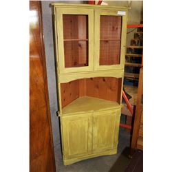 PAINTED CORNER CABINET