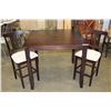 Image 1 : MODERN PUB HEIGHT TABLE AND TWO CHAIRS