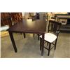 Image 2 : MODERN PUB HEIGHT TABLE AND TWO CHAIRS
