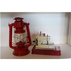 MINI KIDS SEWING MACHINE AND LANTERN