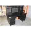 Image 1 : IKEA BLACK HENNES 2-PIECE EXECUTIVE DESK