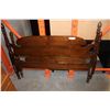 Image 2 : DOUBLE SIZE WALNUT POSTER BED FRAME