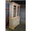 Image 2 : WHITE OAK 2-PIECE GLASS DOOR CABINET