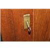 Image 4 : OAK 2 DOOR WARDROBE WITH BEVELLED MIRROR AND KEY