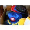 Image 2 : BOX OF ASSORTED AS NEW BALL CAPS AND LEATHER COWBOY BOOTS SIZE 12