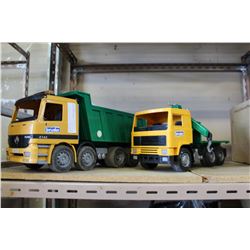 TWO BRUDER TRUCKS