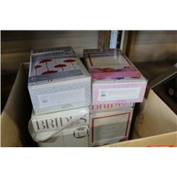 LOT OF MGM MUSICAL RECORDS AND CASE OF NEW WEDDING INVITATIONS