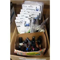 BOX OF APPLE CORDS, ACCESSORIES + NAIL POLISH