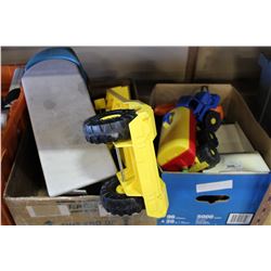 TWO BOXES OF KIDS TOYS