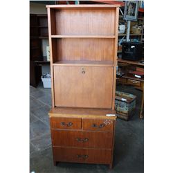 TEAK DROPFRONT CABINET