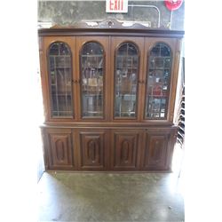 LARGE 2 PIECE CHINA CABINET