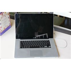 MAC BOOK PRO, A1286, WITH CHARGER, CONDITION UNKNOWN, DOES NOT POWER UP