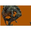 Image 8 : Bronco Buster Bronze Sculpture on Marble Base Western Art Figurine