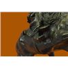 Image 9 : Bronco Buster Bronze Sculpture on Marble Base Western Art Figurine