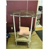Image 1 : GLASS TOP BISTRO TABLE(BUSINESS CLOSEOUT/GAGELS)