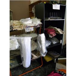 BOOKCASE/WIRE SHELF & CONTENTS(BUSINESS CLOSEOUT/GAGELS)