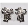 Image 2 : new Sterling Silver Rhoduim Plated Diamond Ribbon Earring Retail $150