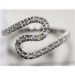 new Sterling Silver Cubic Zirconia Ring Retail $120