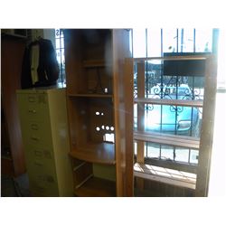 4 DRAWER FILING CABINENT/ENTERTAINMENT STAND/PINE SHELF